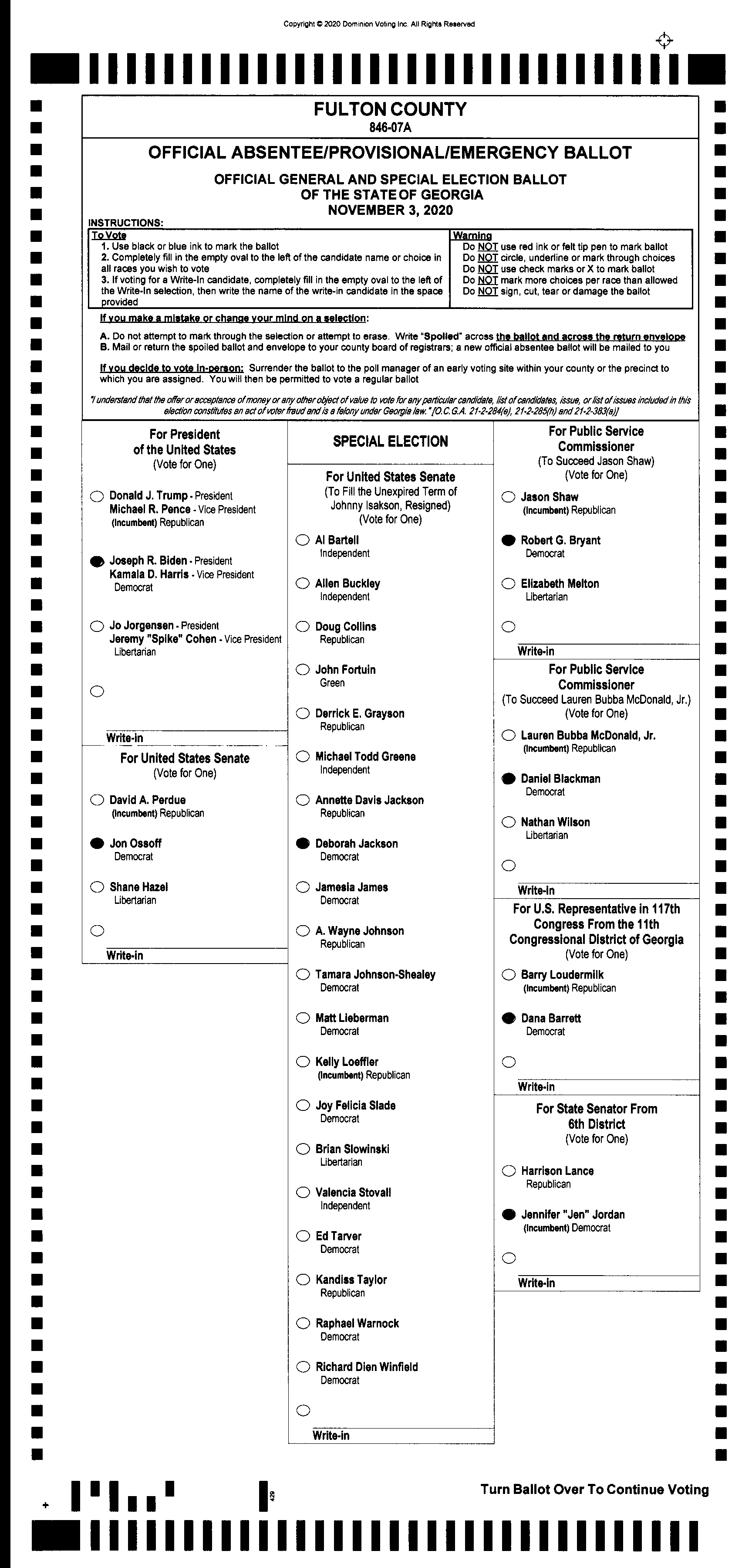 Doubled Ballot